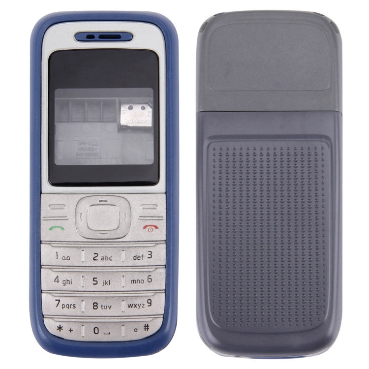 Full Housing Cover (Front Cover + Middle Frame Bezel + Battery Back Cover) for Nokia 1200 / 1208 / 1209, For Nokia 1200, For Nokia 1200 / 1208 / 1209