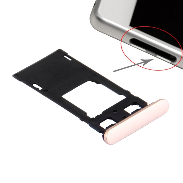 SIM Card Tray + Micro SD / SIM Card Tray + Card Slot Port Dust Plug for Sony Xperia X (Dual SIM Version), For Xperia X Dual SIM, For Xperia X Dual SIM Rose, For Xperia X Dual SIM White