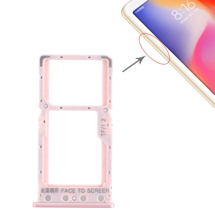 SIM Card Tray + SIM Card Tray / Micro SD Card Tray for Xiaomi Redmi 6 / Redmi 6A, For Xiaomi Redmi 6, For Redmi 6