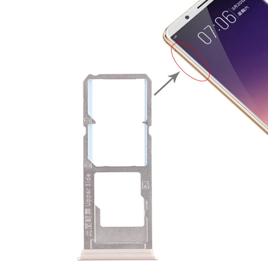For Vivo Y79 2 x SIM Card Tray + Micro SD Card Tray