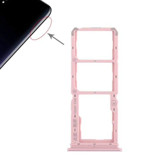 For Vivo Y97 2 x SIM Card Tray + Micro SD Card Tray