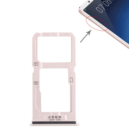 For Vivo X20 SIM Card Tray + SIM Card Tray / Micro SD Card Tray