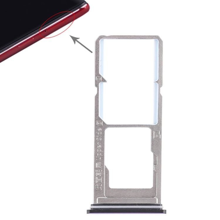 For Vivo Z1 2 x SIM Card Tray + Micro SD Card Tray