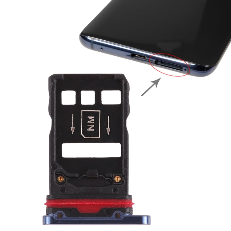 2 x SIM Card Tray for Huawei Mate 20 Pro, For Huawei Mate 20 Pro