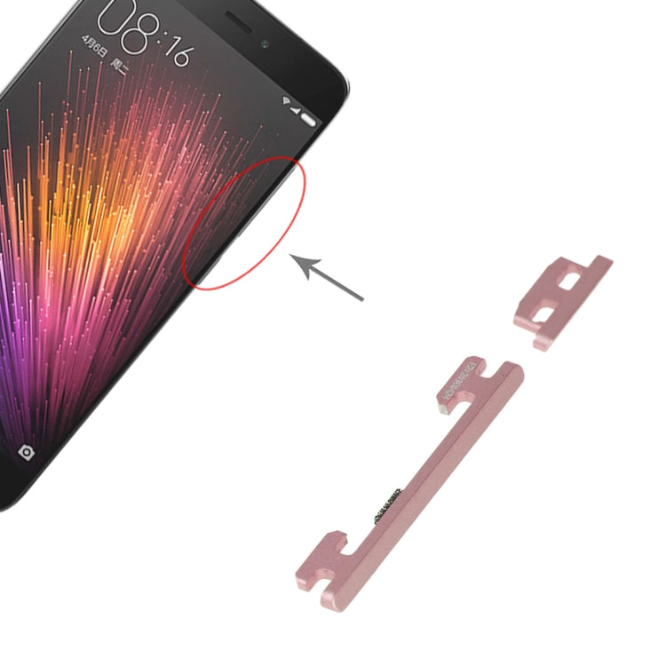 Power Button and Volume Control Button for Xiaomi Mi 5, For Xiaomi Mi 5