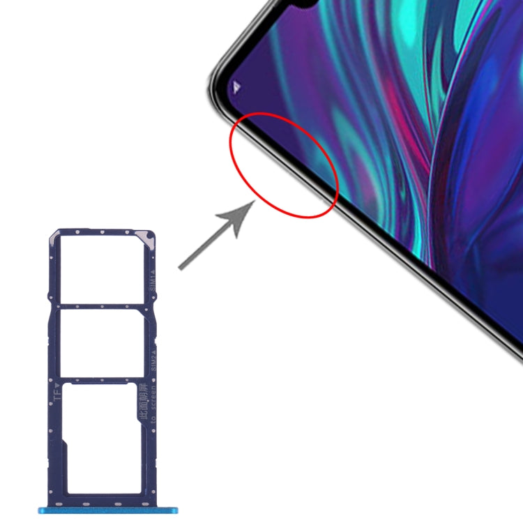SIM Card Tray + SIM Card Tray + Micro SD Card Tray for Huawei Y7 (2019) / Y7 Pro (2019) / Y7 Prime (2019), Fo Huawei r Y7 (2019), For Huawei Y7 (2019)