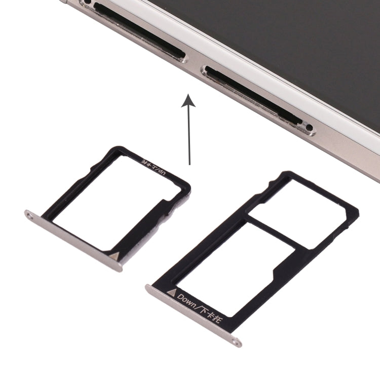 For Huawei Honor 5X / GR5 Micro SIM Card Tray + Nano SIM & Micro SD Card Tray, For Huawei 5X, For Huawei Honor 5X