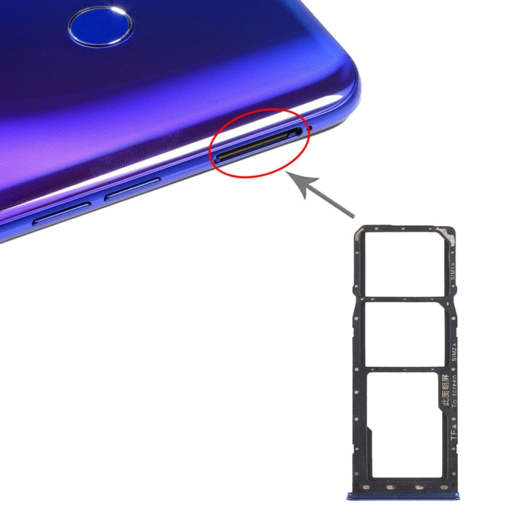 For OPPO Realme 3 Pro / Realme X Lite SIM Card Tray + SIM Card Tray + Micro SD Card Tray