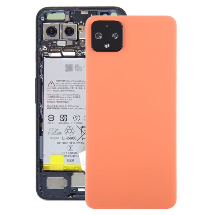 Battery Back Cover with Camera Lens Cover for Google Pixel 4