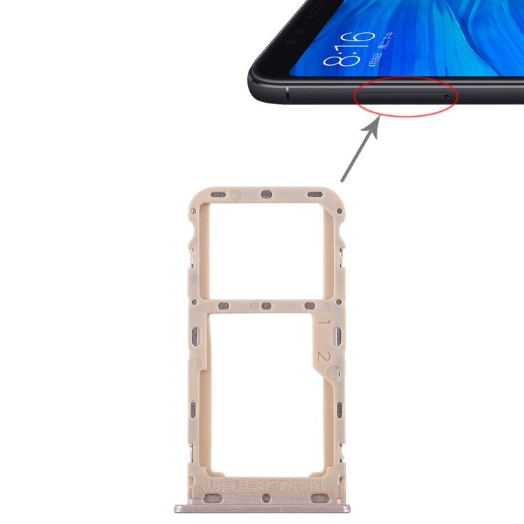 2 SIM Card Tray / Micro SD Card Tray for Xiaomi Redmi 5, For Xiaomi Redmi 5, For Redmi 5