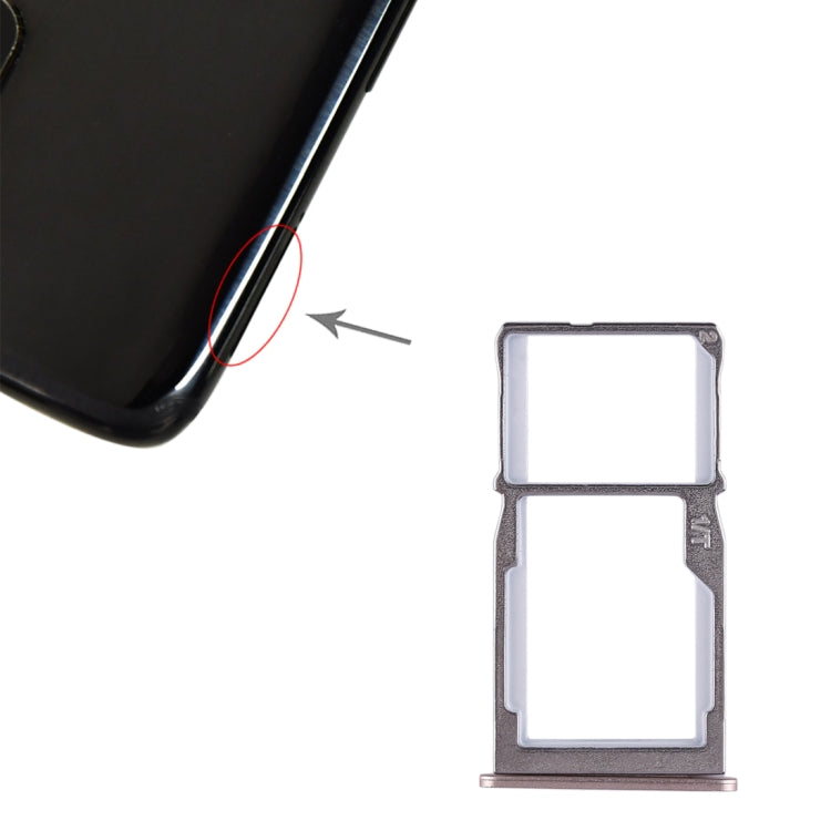 For Meizu 15 SIM Card Tray + SIM Card Tray / Micro SD Card Tray, For Meizu 15, Meizu 15