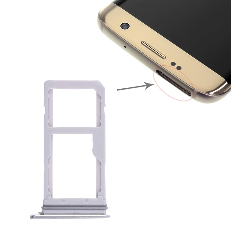 For Galaxy S7 Edge 2 SIM Card Tray / Micro SD Card Tray, For Galaxy S7 Edge, For Samsung Galaxy S7 Edge