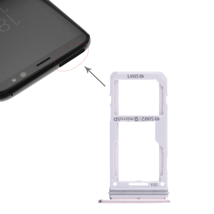 For Galaxy S8 / S8+ 2 SIM Card Tray / Micro SD Card Tray, For Galaxy S8 / S8+, For Samsung Galaxy S8(Double), For Galaxy S8 / S8+ (2 SIM)