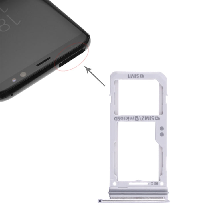 For Galaxy S8 / S8+ 2 SIM Card Tray / Micro SD Card Tray, For Galaxy S8 / S8+, For Samsung Galaxy S8(Double), For Galaxy S8 / S8+ (2 SIM)