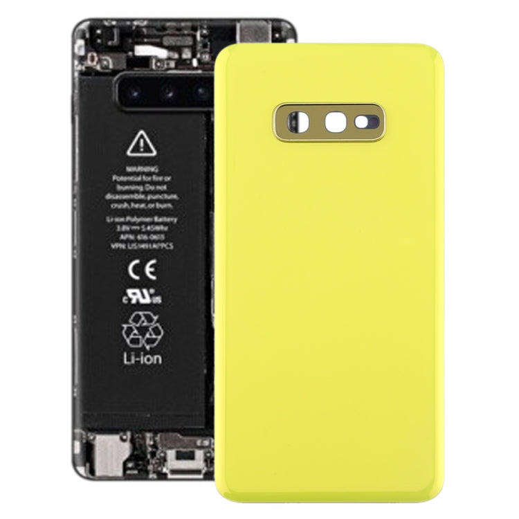 For Galaxy S10e Battery Back Cover with Camera Lens Frame, For Samsung Galaxy S10e(Lens), For Samsung Galaxy S10e(with Lens), For Galaxy S10e(with Lens), For Galaxy S10e(with Lens)(Yellow)