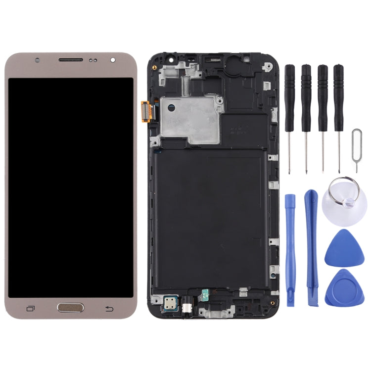 TFT Material LCD Screen and Digitizer Full Assembly with Frame for Galaxy J7 (2015) / J700F, For Galaxy J7 (2015) with Frame,TFT, For Galaxy J7 (2015) (TFT Material)