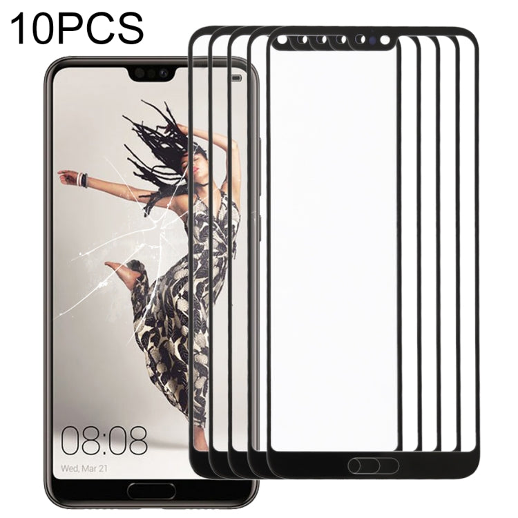 For Huawei P20 10PCS Front Screen Outer Glass Lens, For Huawei P20