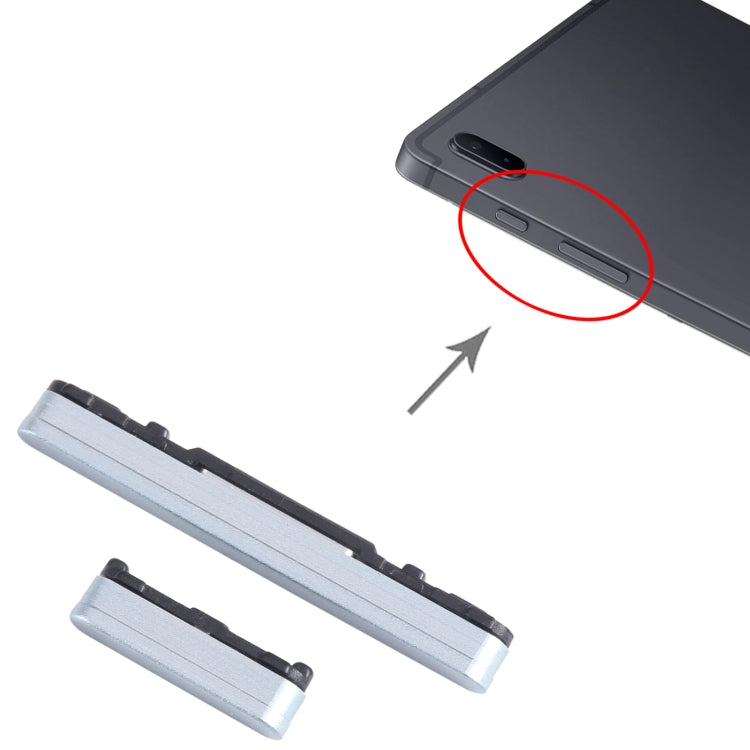 For Samsung Galaxy Tab S7 FE SM-T730/T733/T736B/T735 Original 1set Power Button + Volume Control Button