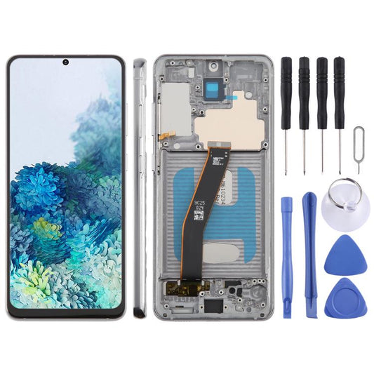 For Samsung Galaxy S20 4G SM-G980F 6.12 inch TFT LCD Screen Digitizer Full Assembly with Frame, Not Supporting Fingerprint Identification