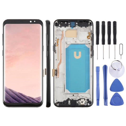 For Samsung Galaxy S8+ SM-G955F 6.18 inch TFT LCD Screen Digitizer Full Assembly with Frame
