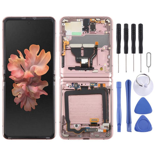 For Samsung Galaxy Z Flip 5G SM-F707 LCD Screen Digitizer Full Assembly with Frame