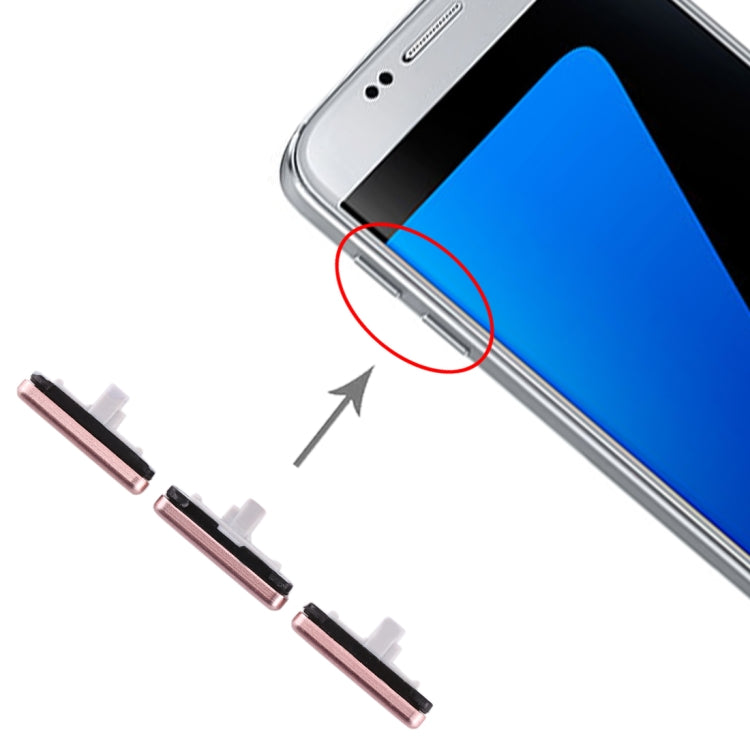 For Galaxy S7 10 Set Side Keys, For Galaxy S7, For Galaxy S7 (Pink)