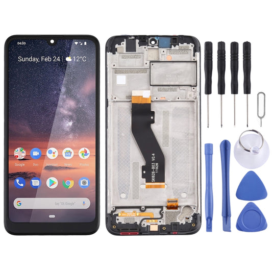 LCD Screen and Digitizer Full Assembly With Frame for Nokia 3.2