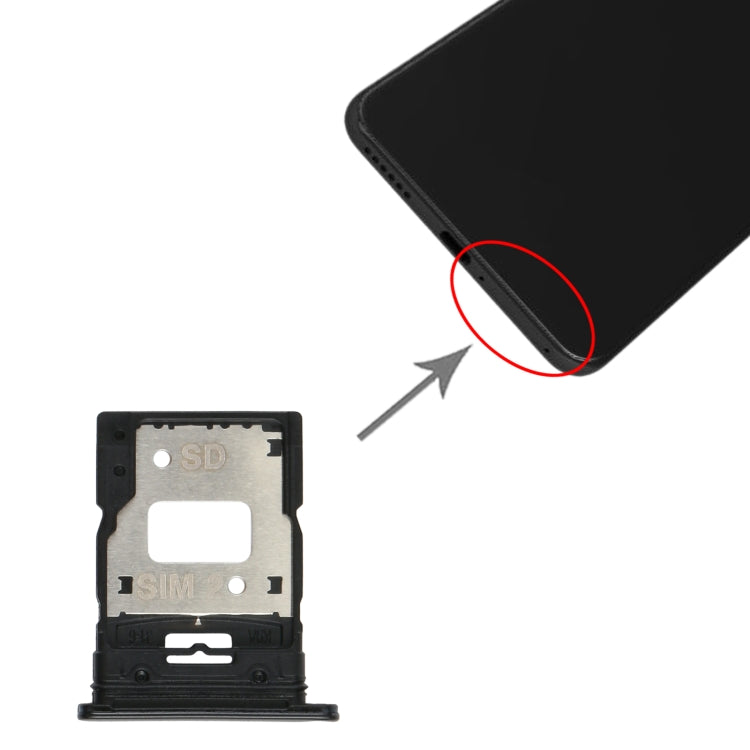 SIM Card Tray + SIM Card Tray / Micro SD Card Tray for Xiaomi Mi 11 Lite/11 Lite 5G NE M2101K9AG, For Xiaomi Mi 11 Lite