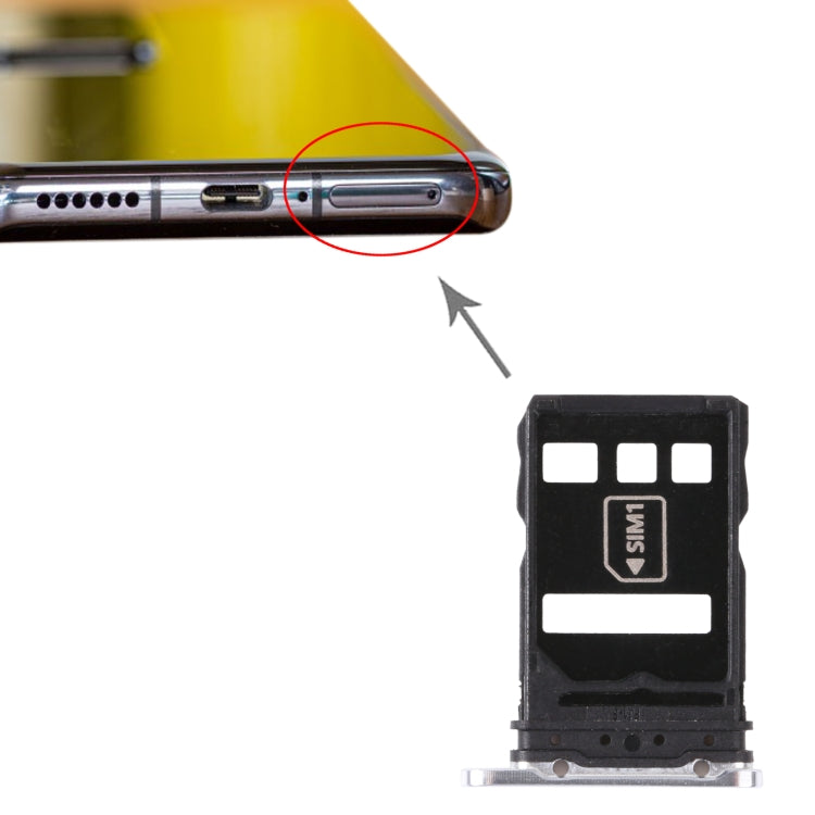 SIM Card Tray + NM Card Tray for Huawei P40 Pro+, For Huawei P40 Pro+