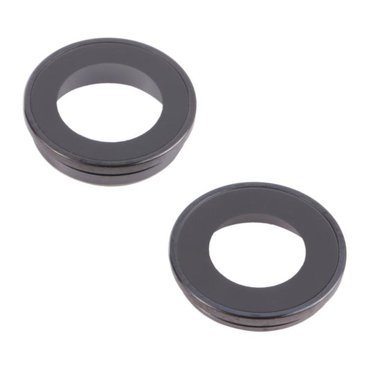 2 PCS Rear Camera Glass Lens Metal Inside Protector Hoop Ring for iPhone 13 / 13 Mini