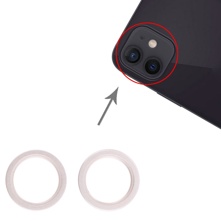 2 PCS Rear Camera Glass Lens Metal Outside Protector Hoop Ring for iPhone 13, For iPhone 13 (Outside), For iPhone 13