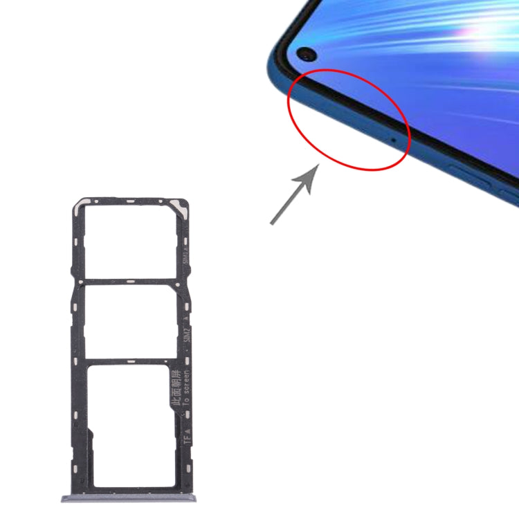 For OPPO Realme 6 SIM Card Tray + SIM Card Tray + Micro SD Card Tray