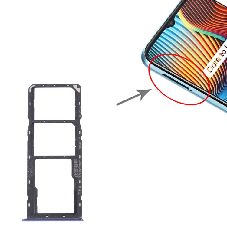 For OPPO Realme Narzo 20 SIM Card Tray + SIM Card Tray + Micro SD Card Tray