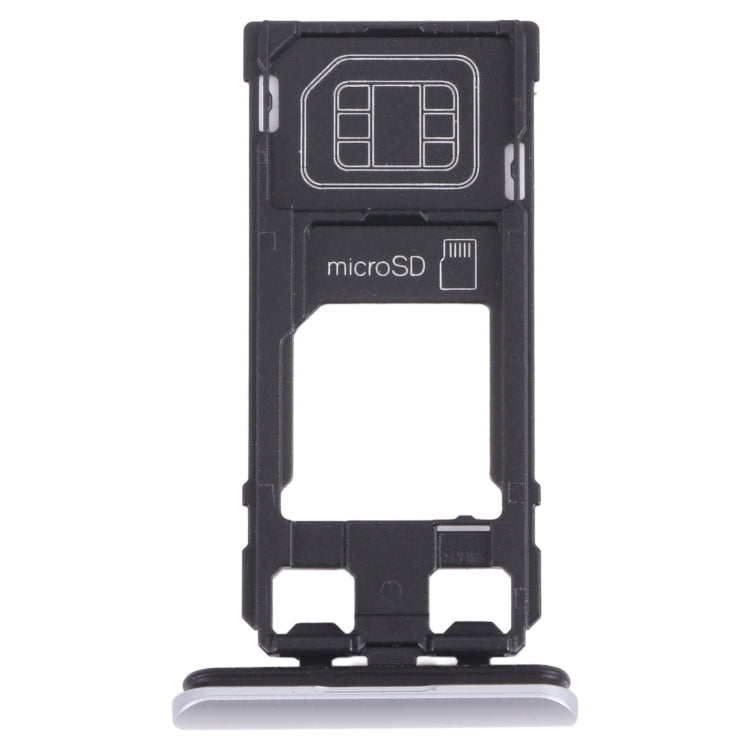 SIM Card Tray + Micro SD Card Tray for Sony Xperia 1 / Xperia XZ4, For Sony Xperia 1 / Xperia XZ4