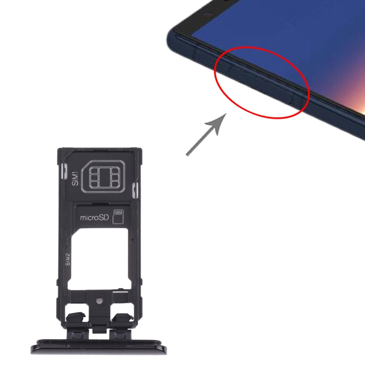 SIM Card Tray + SIM Card Tray / Micro SD Card Tray for Sony Xperia 5, For Sony Xperia 5 (Dual Card)
