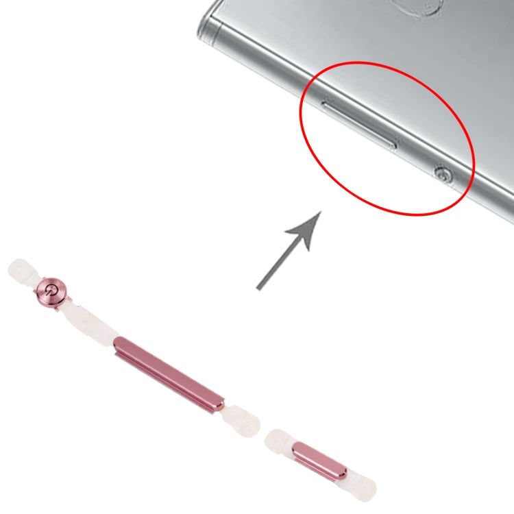 Power Button and Volume Control Button for Sony Xperia XA2, For Sony Xperia XA2 (Pink), For Sony Xperia XA2