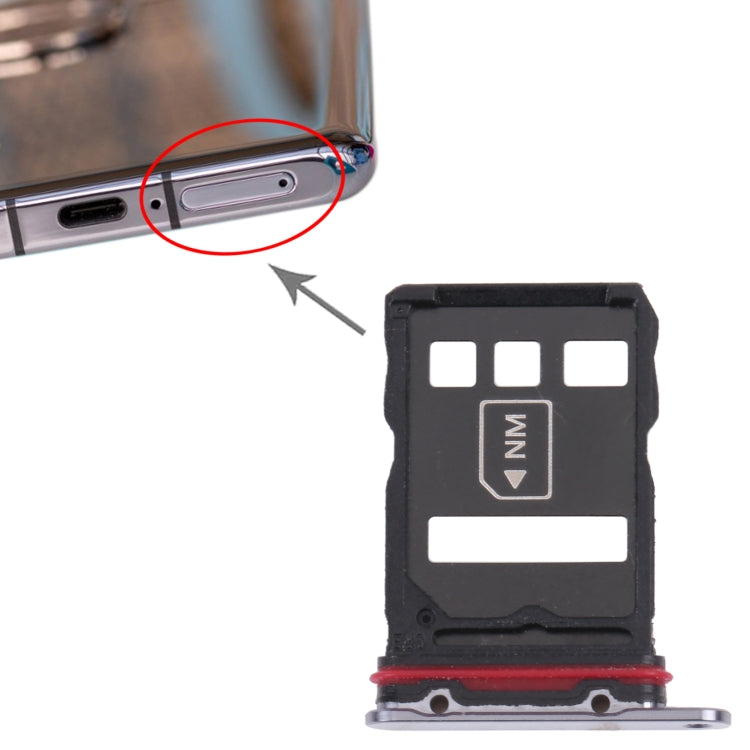 SIM Card Tray + NM Card Tray for Huawei P50 Pro+