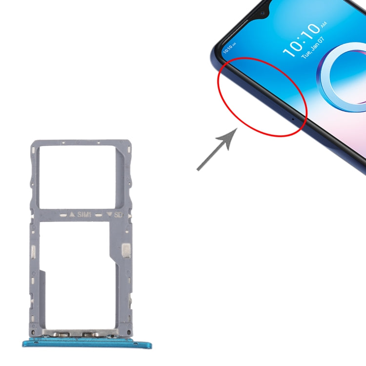 For Alcatel 3L 2020 Original SIM Card Tray + Micro SD Card Tray