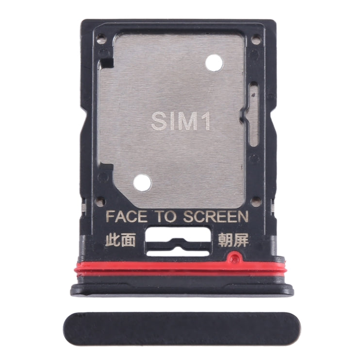 For Xiaomi Redmi Note 11T Pro SIM Card Tray + SIM Card Tray / Micro SD Card Tray