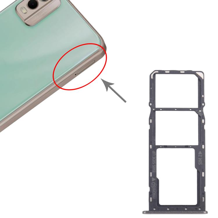 For Nokia C32 Original SIM Card Tray + SIM Card Tray + Micro SD Card Tray