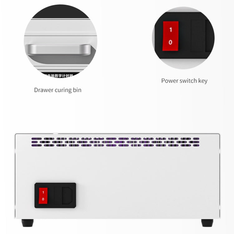 TBK 605 100W Mini UV Curing Lamp Box 48 LEDs Curved Surface Screen UV Curing Box, EU Plug, AU Plug, UK Plug, US Plug, EU Plug