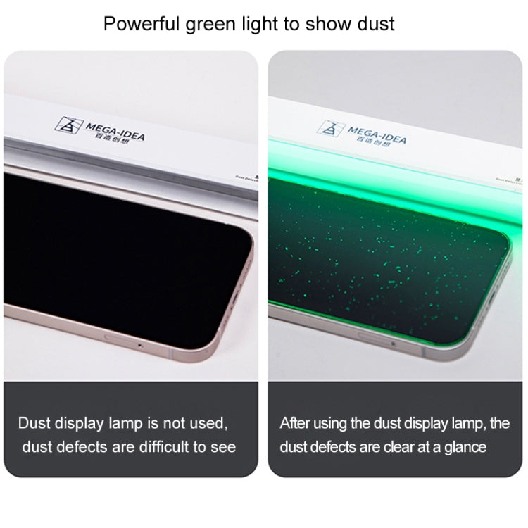 Show Dust Lamp 2 LCD screen Repair Dust Lamp Fingerprint Scratch Screen Changer Dust Display Lamp For Phone Mobile Green LED
