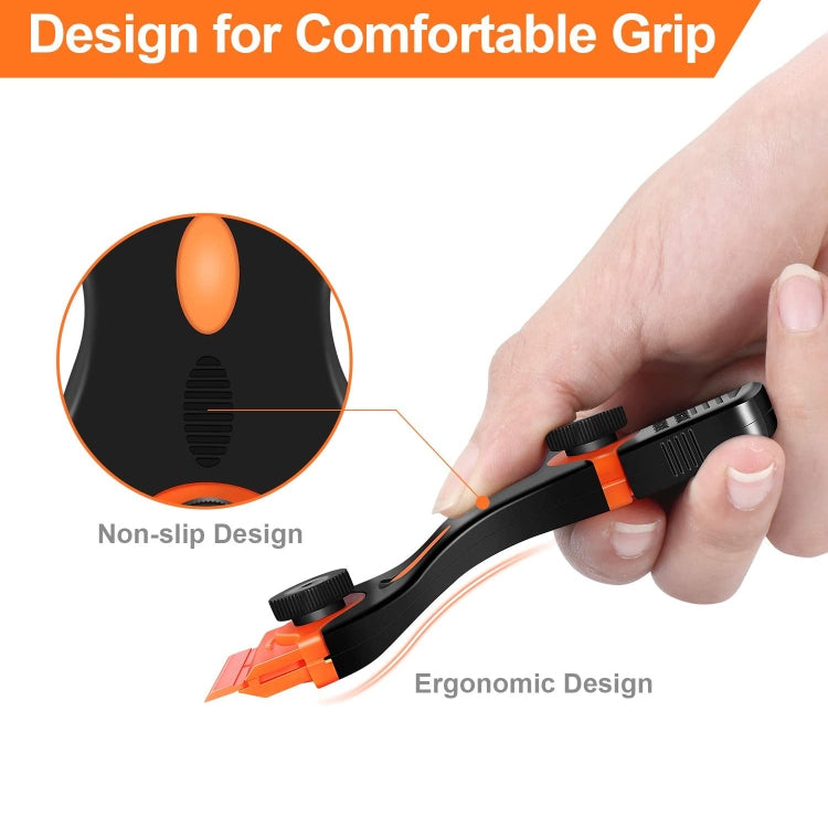 Double Headed Scraper Blade Glue Squeegee Remover Cleaner Tool, Double Headed (Yellow), Double Headed (Orange), Double Headed (Blue)