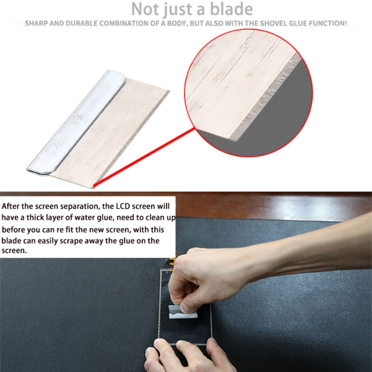 Glue Remover Squeegee Sticker Cleaner Plastic Handle Scraper