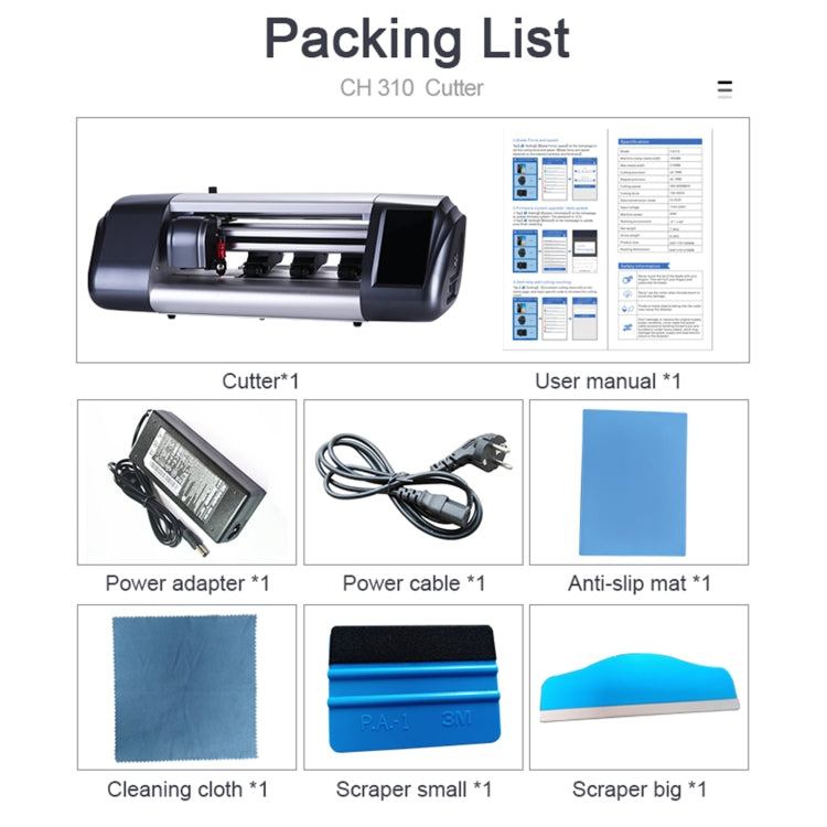 CH310 Mobile Phone Screen Protector Cutting Machine, US Plug, CH310 US Plug, CH310 UK Plug, CH310 EU Plug, CH310 AU Plug