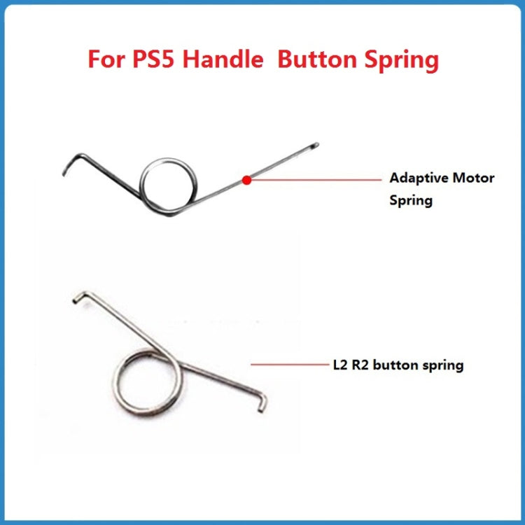 For PS5 Controller 50pcs Replacement Buttons Metal Springs ,Spec:, L2 R2 Springs, Motor Springs