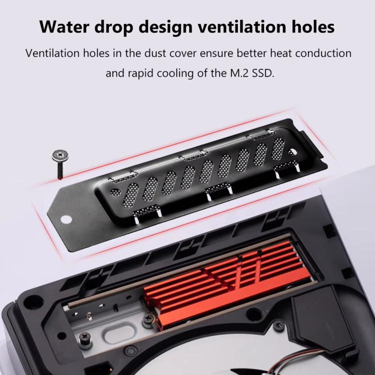 For PS5 Slim / PS5 Pro M.2 SSD Heatsink Dust Cover Expansion Slot Radiator, Heatsink Dust Cover Green, Heatsink Dust Cover Black, Heatsink Dust Cover Silver