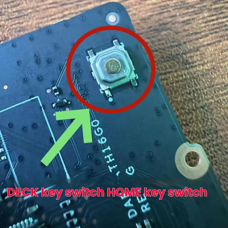 For Steam Deck Palm Buttons HOME Button Flick Switch