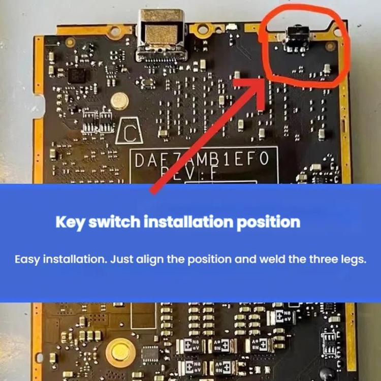 For Steam Deck 10pcs On/Off Keys Power Buttons Tap Switches