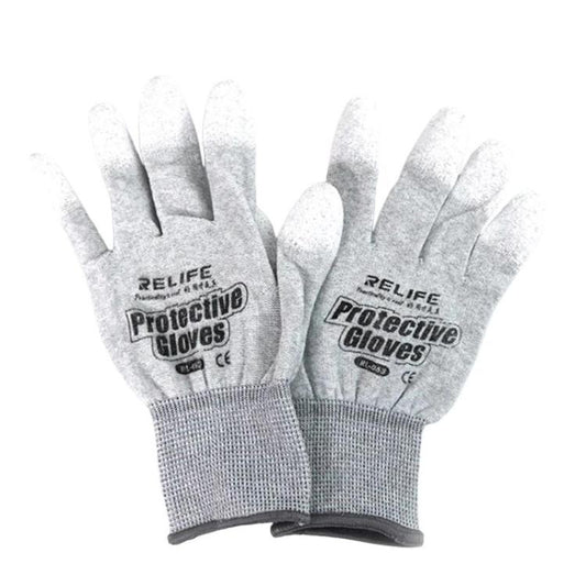 RELIFE RL-063 Anti-Static Thickened Non-Slip Heat Resistant Gloves Phone Screen Lamination Repair Gloves